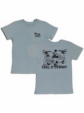 Kids' Light Blue 'Cool It Cowboy' Graphic Tee